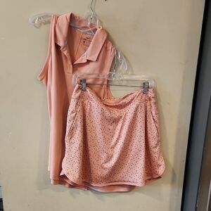 Nike Pink Mini Bubble Skirt Set for Cocktail